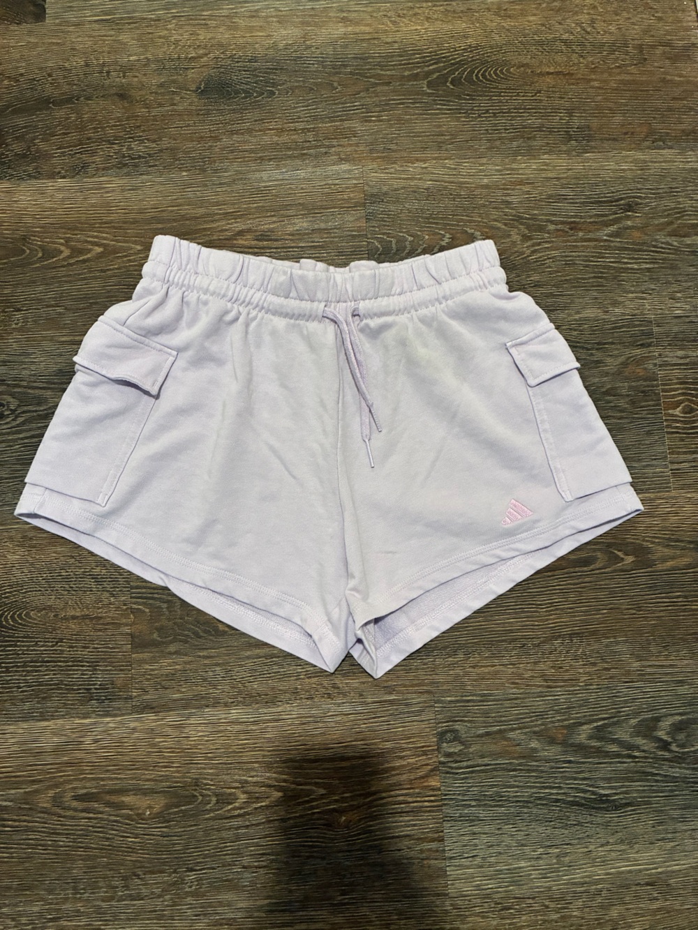 adidas Lavender Athletic Cargo Shorts